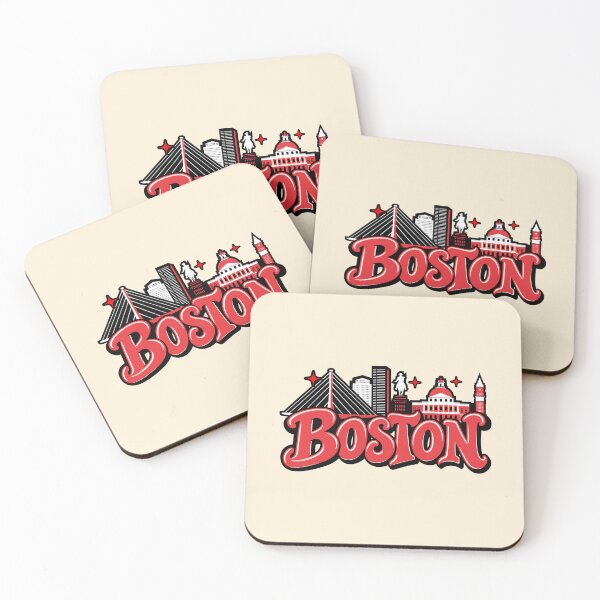 Item preview, Boston Vintage Red Typography Massachusetts City Souvenir Design designed and sold by FemmePod.