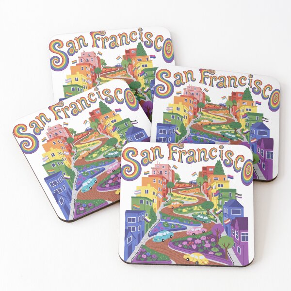 Item preview, San Francisco - Nothing Here Is Straight designed and sold by ChuArts.