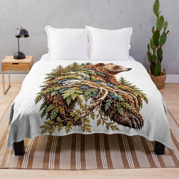 Item preview, The Forest Within | Bear Forest Moss Art designed and sold by Norvian.