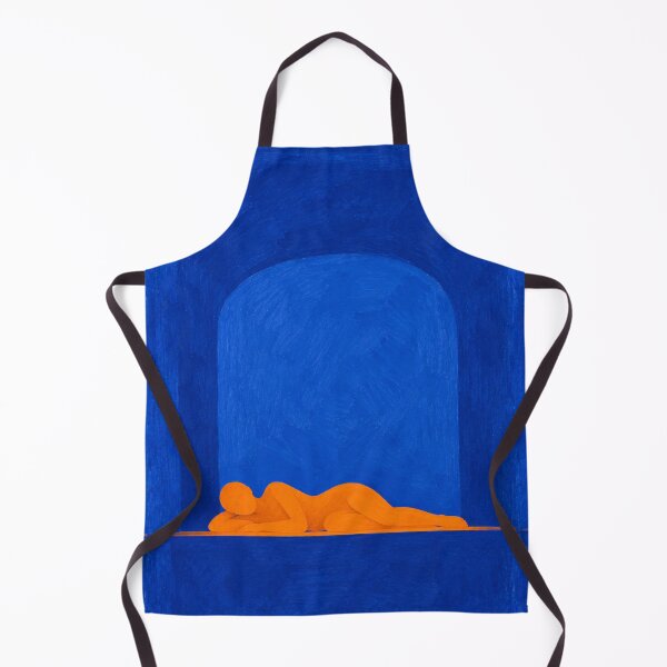 Item preview, 'Allowed to Rest' — Cobalt Blue Calm Figurative Art designed and sold by Moodzu.
