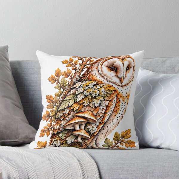 Item preview, Keeper of the Ancient Wood | Owl Mushroom Forest Art | Norvian designed and sold by Norvian.