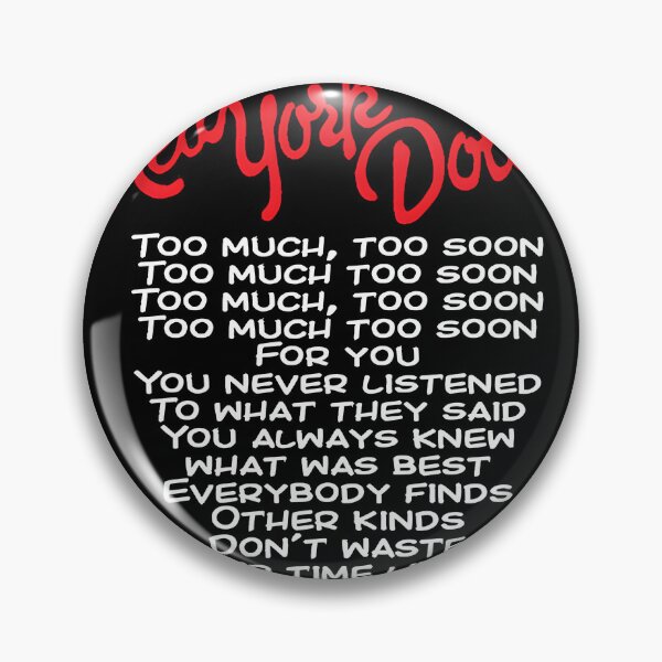 Item preview, Too Much Too Soon Abstract Typography Design with Bold Expression designed and sold by payotejeda.