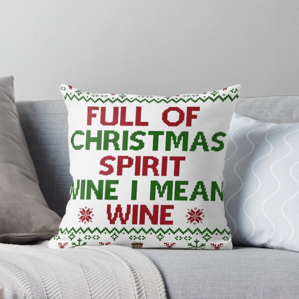 Item preview, Full of Christmas Spirit Wine I Mean designed and sold by Phaedra Jones.