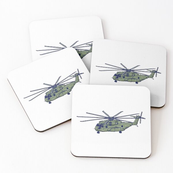 Item preview, Heavy Lift Military Helicopter Olive Green Side View Aviation Pilot Gift designed and sold by IRON WINGS /USAF.