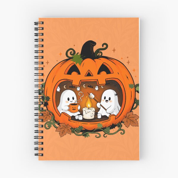 Item preview, Cute Ghosts in Pumpkin, Cozy Halloween Campfire designed and sold by Chelsealuv Krigbaum.