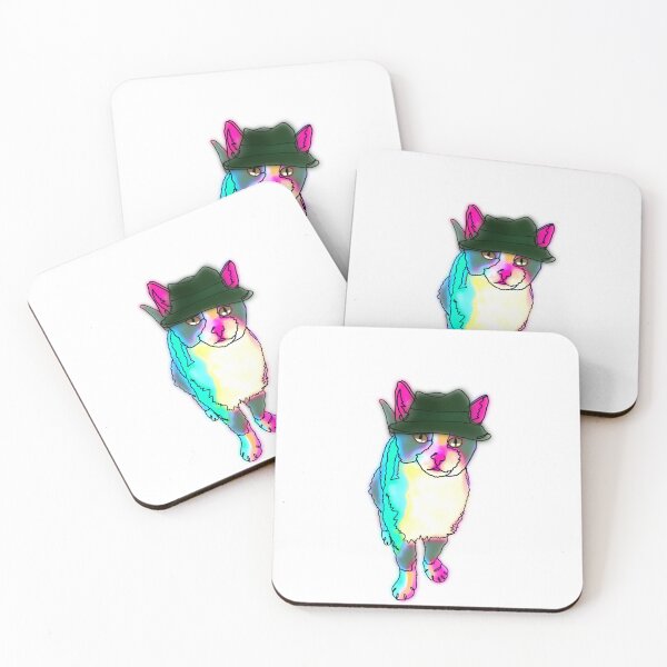 Item preview, Luna the Cat Wearing bowler Hat – animalzinhats designed and sold by Ashley’sAnimalz.