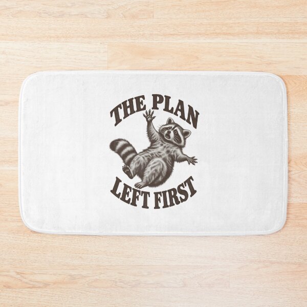 Item preview, The Plan Left First Raccoon – Funny Vintage Engraving designed and sold by LuveraxArt.
