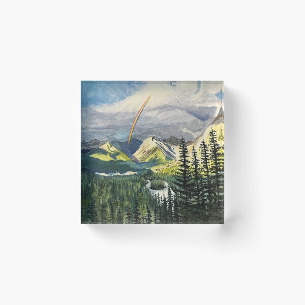 Item preview, Rainbow in the Mountains designed and sold by Crayonbreaking Art, LLC.