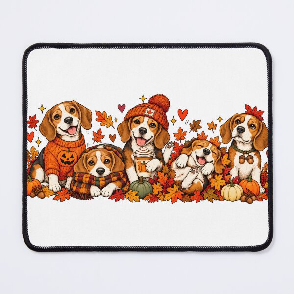 Item preview, Fall Beagle Shirt, Beagle Mom Gift, Thanksgiving Dog Lover Tshirt, Doodle Beagle Gift, Autumn Beagle Dog Tee designed and sold by greatmar1.