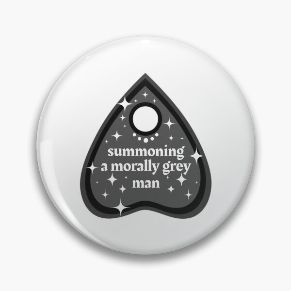 Item preview, summoning a morally grey man planchette ⋆˙⟡ designed and sold by BookishCharmCo.