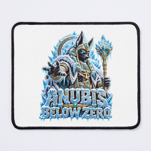Item preview, Anubis Below Zero Egyptian Winter Mascot Design designed and sold by RAX Mirth Studio.