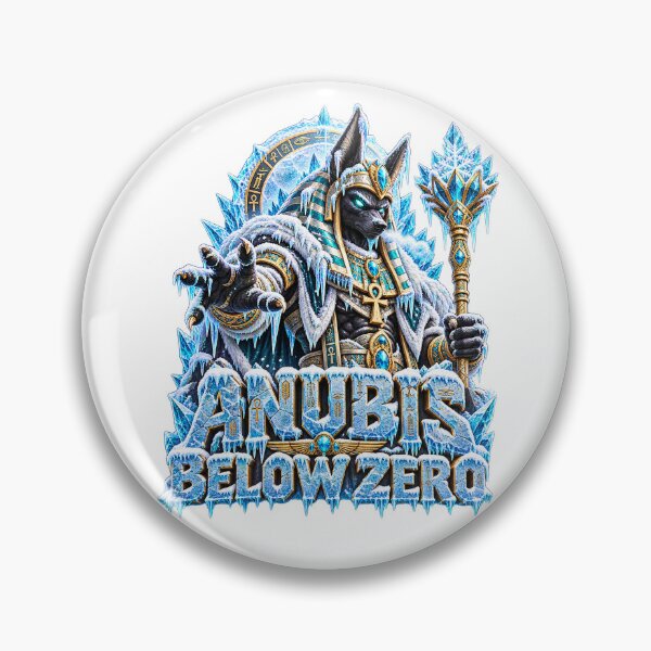 Artikelvorschau, Anubis Below Zero Ägyptisches Wintermaskottchen-Design entworfen und verkauft von RAX Mirth Studio.