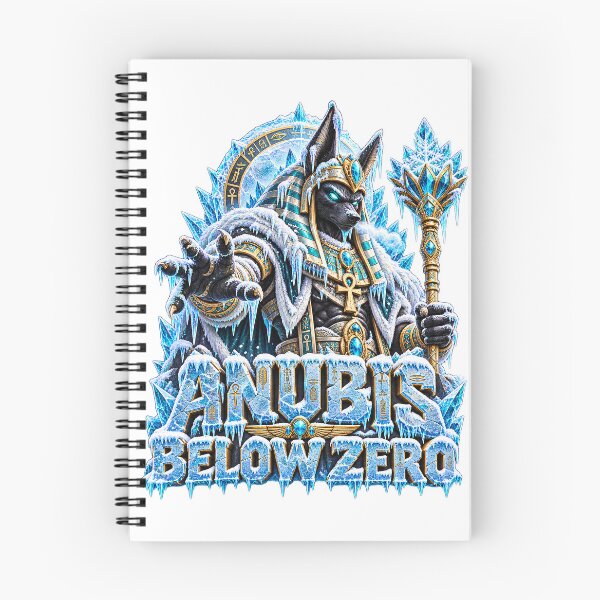Artikelvorschau, Anubis Below Zero Ägyptisches Wintermaskottchen-Design entworfen und verkauft von RAX Mirth Studio.