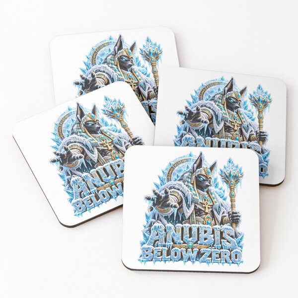Item preview, Diseño de la mascota egipcia de invierno Anubis Below Zero designed and sold by RAX Mirth Studio.
