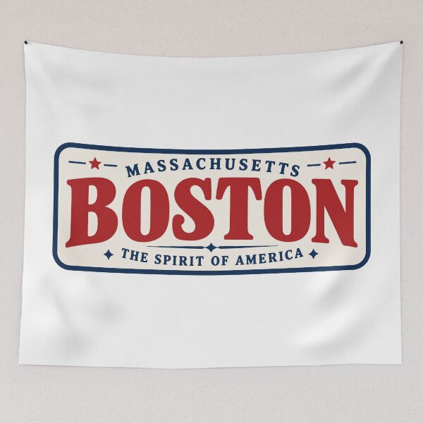 Item preview, Boston Massachusetts Vintage Retro Typography Travel Souvenir Design designed and sold by FemmePod.