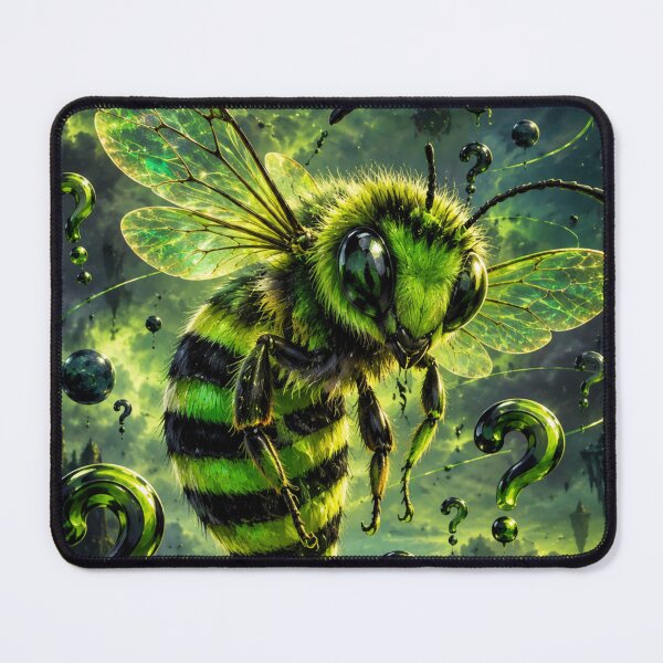 Item preview, A surreal and unsettling green bee designed and sold by Axokris.