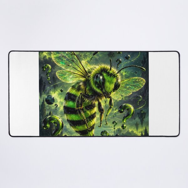 Item preview, A surreal and unsettling green bee designed and sold by Axokris.
