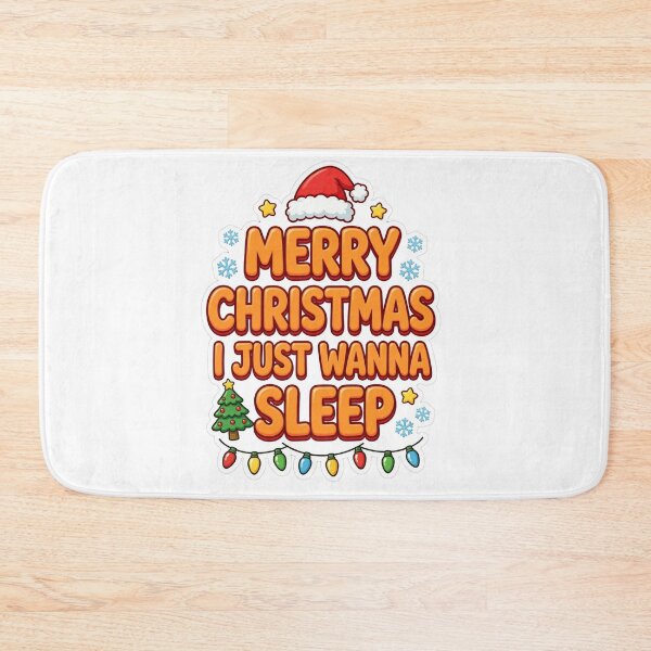 Item preview, Merry Christmas Just Wanna Sleep Funny Tired Christmas Pajama designed and sold by Deepsleepstudio.