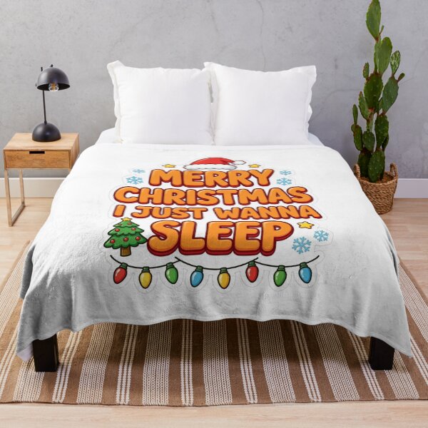 Item preview, Merry Christmas Just Wanna Sleep Funny Tired Christmas Pajama designed and sold by Deepsleepstudio.