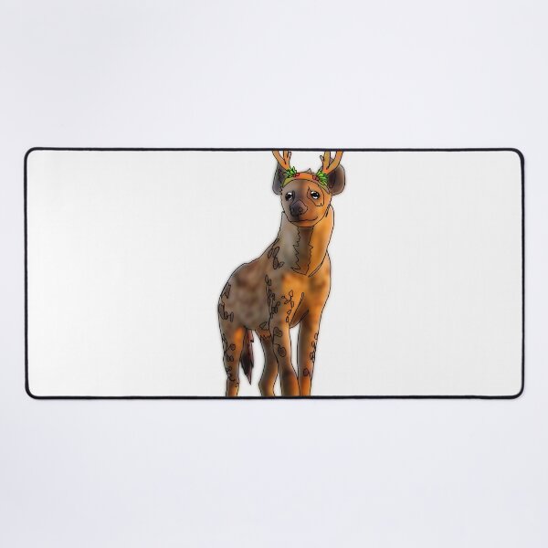 Item preview, Helen the Hyena in a antler Hat - animalzinhats designed and sold by Ashley’sAnimalz.