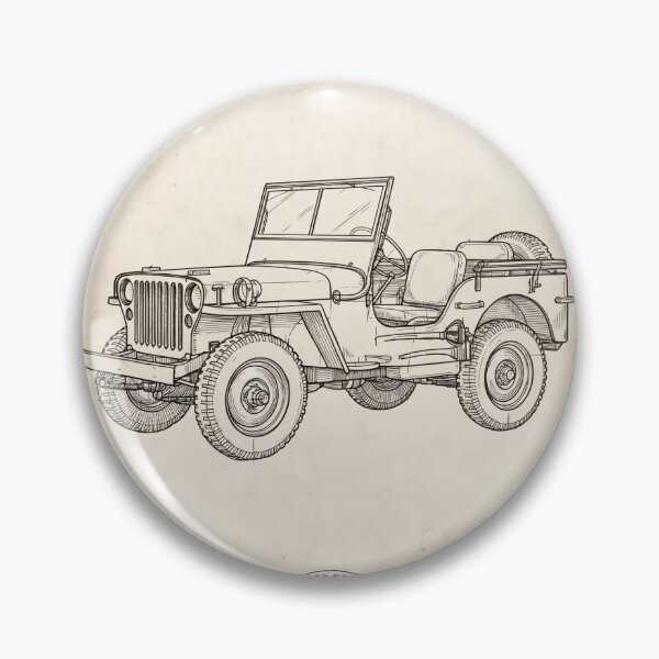 Aperçu de l'œuvre Affiche de brevet Jeep vintage – Plan de 1938 créée et vendue par postercar.