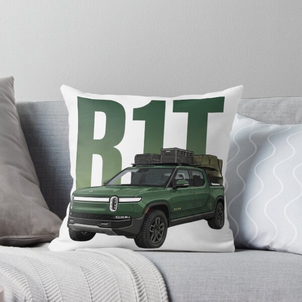 Item preview, Rivian R1T Electric Overland Pickup Forest Green EV 4x4 Truck Art designed and sold by Motorline44.