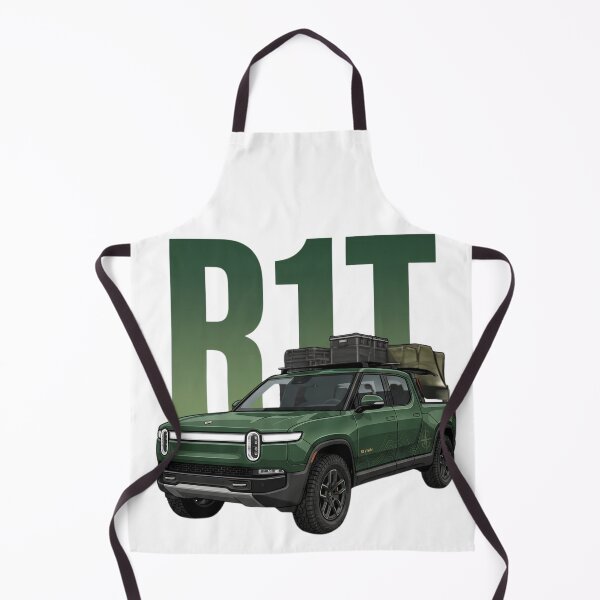 Item preview, Rivian R1T Electric Overland Pickup Forest Green EV 4x4 Truck Art designed and sold by Motorline44.