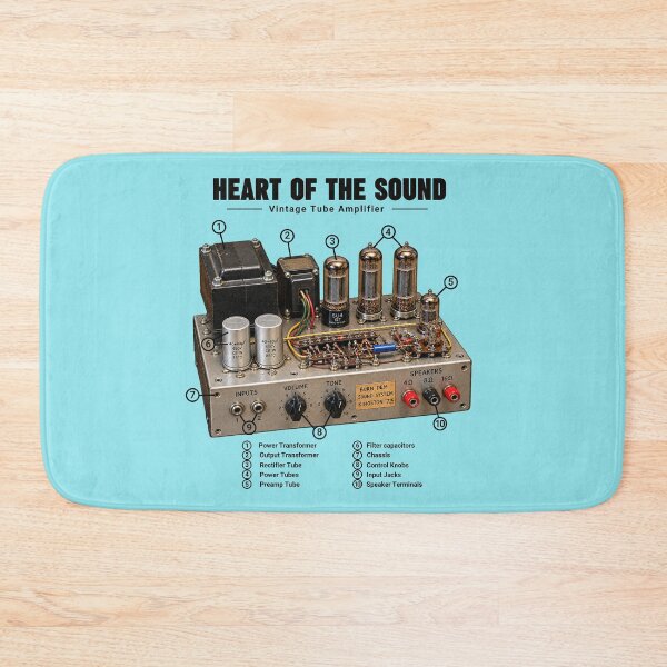 Item preview, Diagrama del amplificador de válvulas vintage Heart of the Sound designed and sold by BASS-CULTURE.