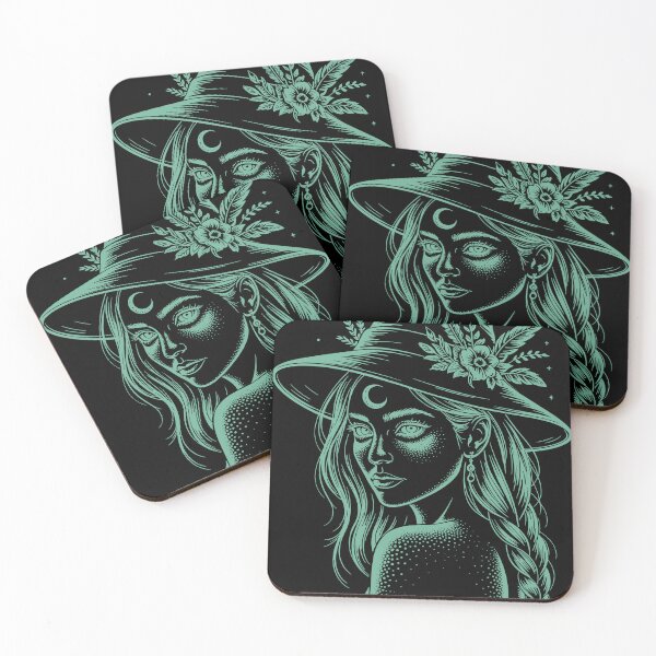 Item preview, Stoner Witch Aesthetic: Weed Goddess & Magic Hat Line Art ?✨ designed and sold by trixxcreative.