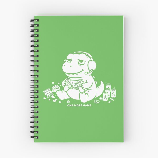 Item preview, Funny Gamer T-Rex Exhausted - One More Game designed and sold by CaptainSeal.