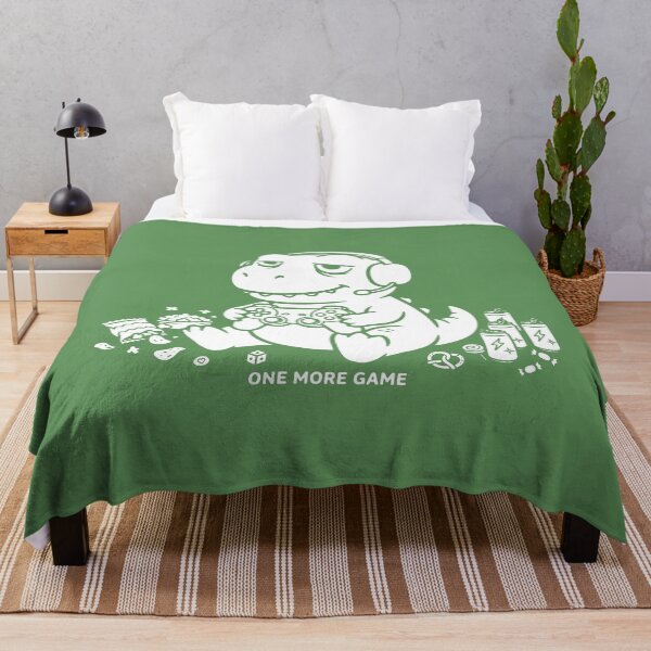 Item preview, Funny Gamer T-Rex Exhausted - One More Game designed and sold by CaptainSeal.