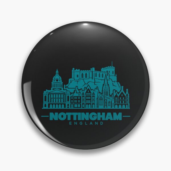 Item preview, Nottingham Nottinghamshire England Line Art Landmark Poster designed and sold by CMYKStudio.