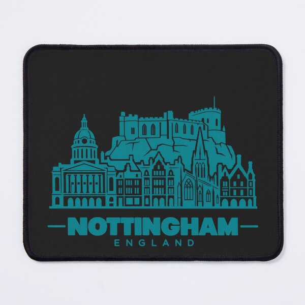 Item preview, Nottingham Nottinghamshire England Line Art Landmark Poster designed and sold by CMYKStudio.