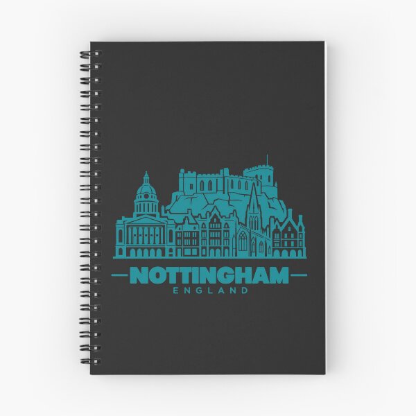 Item preview, Nottingham Nottinghamshire England Line Art Landmark Poster designed and sold by CMYKStudio.