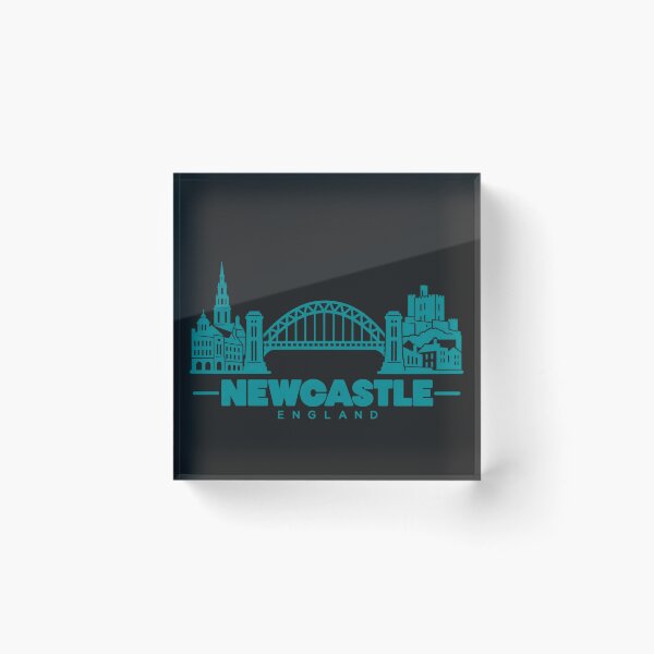 Item preview, Newcastle Tyne and Wear England Line Art Skyline Poster designed and sold by CMYKStudio.