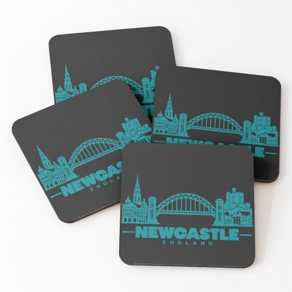 Item preview, Newcastle Tyne and Wear England Line Art Skyline Poster designed and sold by CMYKStudio.