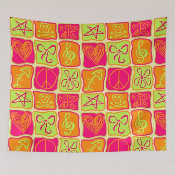 Item preview, y2k checkered seamless pattern designed and sold by trinketgal.