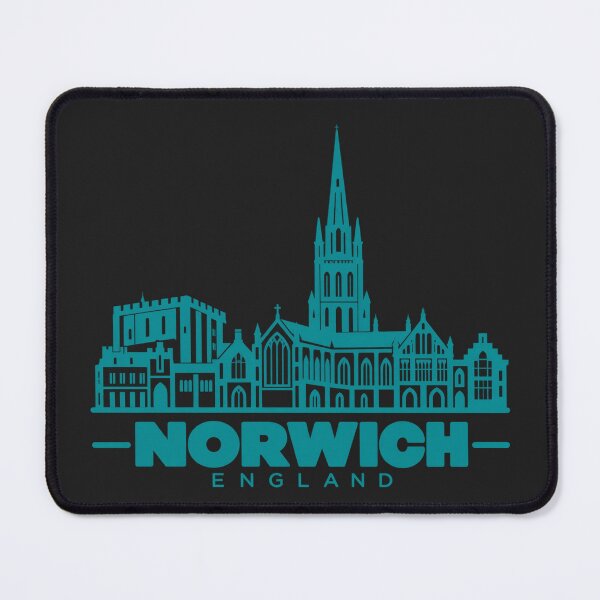 Item preview, Norwich Norfolk England Line Art Landmark Poster designed and sold by CMYKStudio.