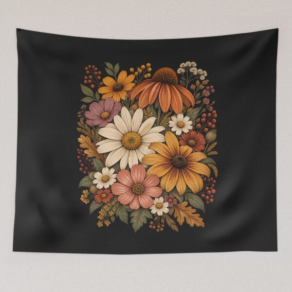 Item preview,  Fall Wildflower Shirt, Vintage Pressed Autumn Flower Tshirt, Cottagecore Floral, Cute Boho Flower Tee, Botanical Lover Gift designed and sold by greatmar1.