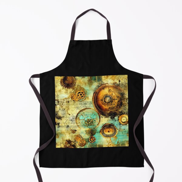 Aperçu de l'œuvre Art industriel Steampunk Grunge à motifs d'engrenages et de rouages créée et vendue par DEC02.