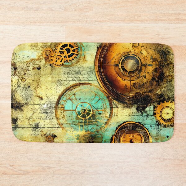 Item preview, Steampunk Grunge Gears And Cogs Pattern Industrial Art  designed and sold by DEC02.
