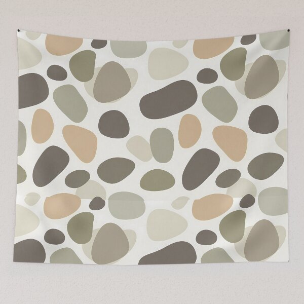 Item preview, Stones Botanical Art Colorful Doodle Design Aesthetic Pattern designed and sold by ART ATTACK ZONE.