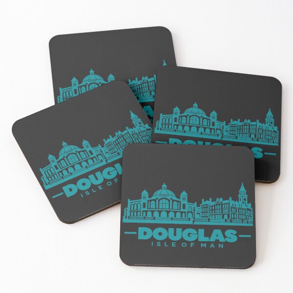 Item preview, Póster de la costa de Douglas, Isla de Man, con arte lineal. designed and sold by CMYKStudio.