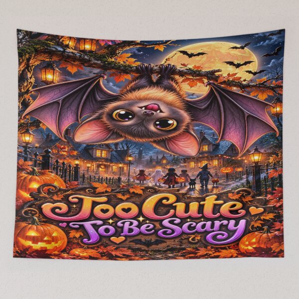 Item preview, Too Cute To Be Scary Bat designed and sold by Naynners Designs.