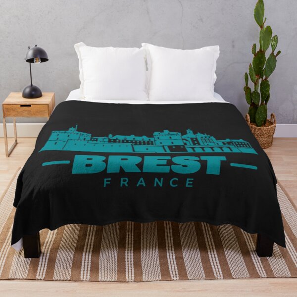Artikelvorschau, Brest, Bretagne, Frankreich – Küstenlinien-Poster (Linienzeichnung) entworfen und verkauft von CMYKStudio.