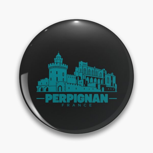 Item preview, Perpignan Occitanie France Line Art Landmark Poster designed and sold by CMYKStudio.