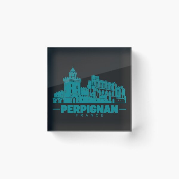 Item preview, Perpignan Occitanie France Line Art Landmark Poster designed and sold by CMYKStudio.