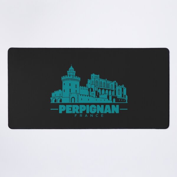 Item preview, Perpignan Occitanie France Line Art Landmark Poster designed and sold by CMYKStudio.