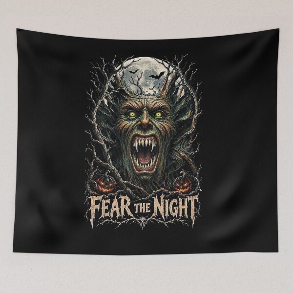 Item preview, Fear The Night - Creepy Tree Monster Halloween` designed and sold by thirtyonestars.