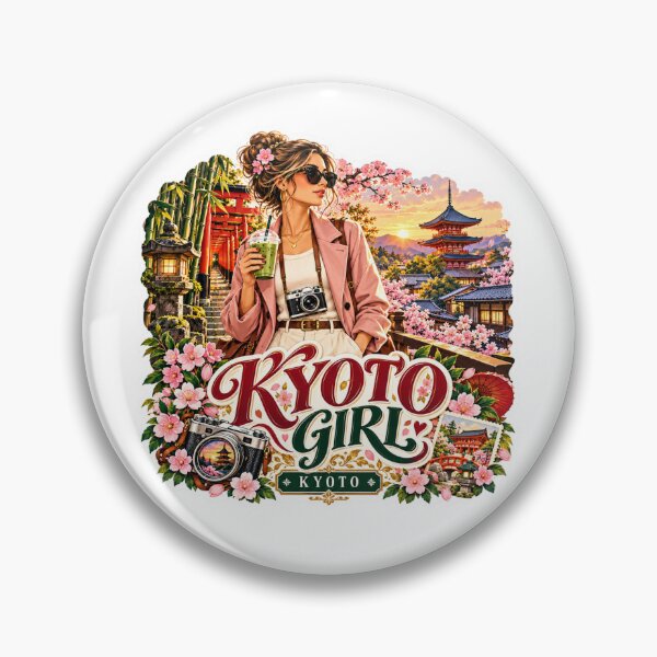Item preview, Kyoto Girl Japan Sakura Temple Travel designed and sold by lorand-designs.